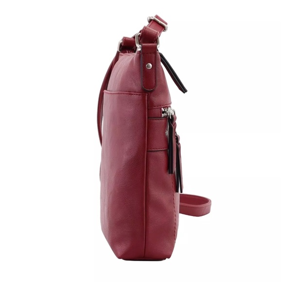 Perfect Size & Shape Crossbody Dark Cherry in Very Good Condition! - Picture 4 of 13